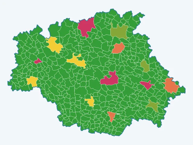 Carte des agressions physiques et sexuelles dans le Gers (32)