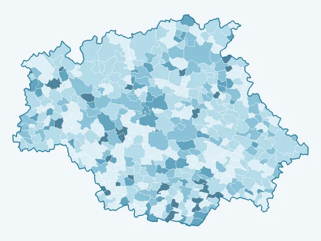Carte du vote Anne Hidalgo dans le Gers (32)