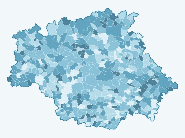Carte du vote Emmanuel Macron dans le Gers (32)