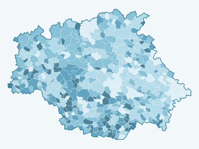 Carte du vote Jean Lassalle dans le Gers (32)