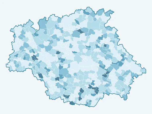 Carte du vote Nicolas Dupont-Aignan dans le Gers (32)