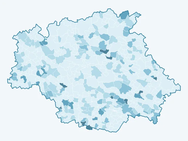 Carte du vote Philippe Poutou dans le Gers (32)