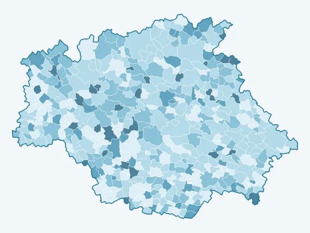 Carte du vote Valérie Pécresse dans le Gers (32)