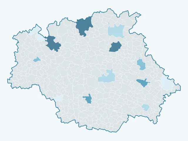 Carte du rendement locatif dans le Gers (32)