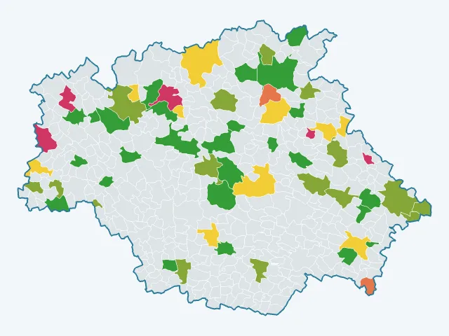 Carte du sentiment de sécurité dans le Gers (32)
