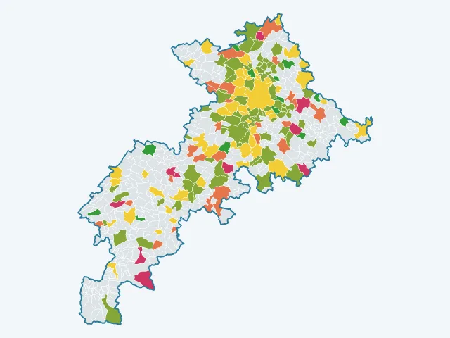 Carte de la satisfaction des habitants dans la Haute-Garonne (31)