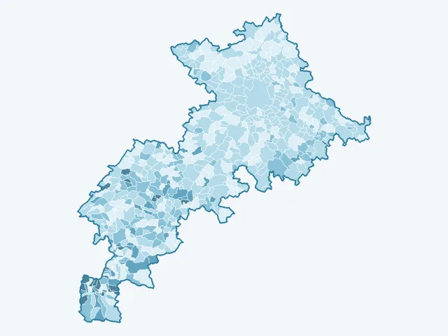 Carte du vote Anne Hidalgo dans la Haute-Garonne (31)