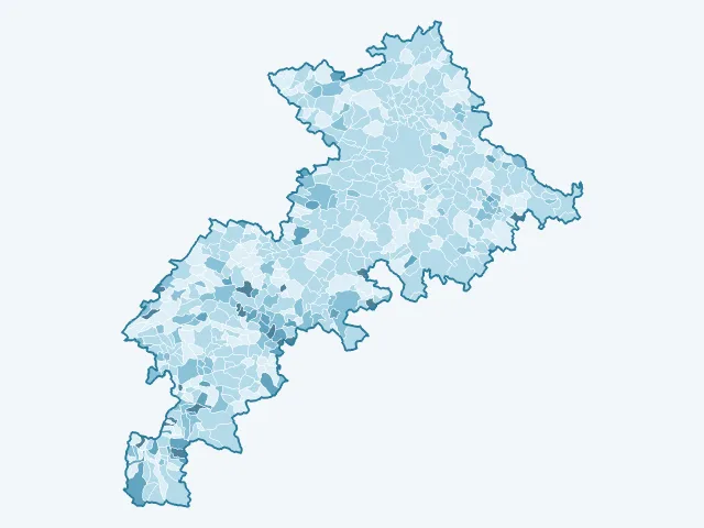 Carte du vote Fabien Roussel dans la Haute-Garonne (31)