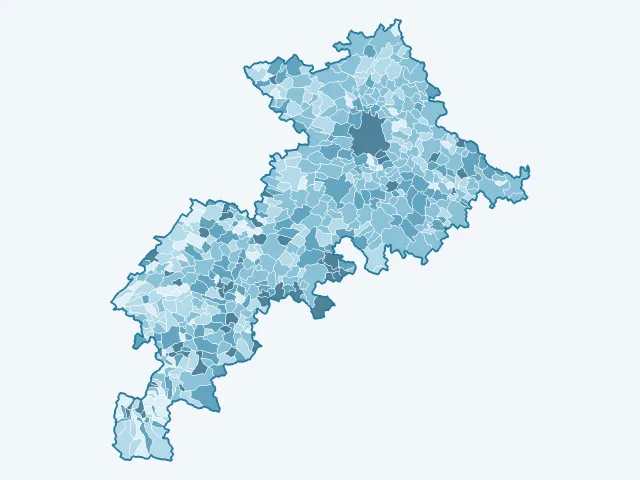 Carte du vote Jean-Luc Mélenchon dans la Haute-Garonne (31)