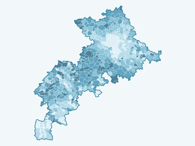 Carte du vote Marine Le Pen dans la Haute-Garonne (31)