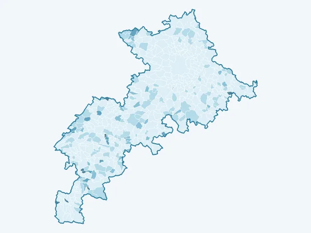 Carte du vote Nathalie Arthaud dans la Haute-Garonne (31)
