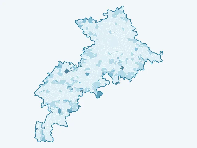 Carte du vote Philippe Poutou dans la Haute-Garonne (31)