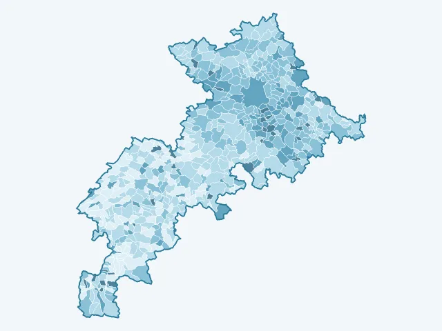 Carte du vote Yannick Jadot dans la Haute-Garonne (31)