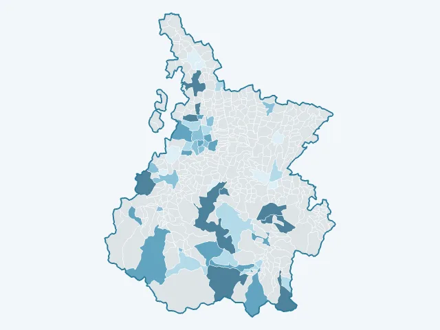 Carte de l'évolution des prix immobiliers dans les Hautes-Pyrénées (65)