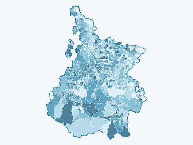 Carte du vote Emmanuel Macron dans les Hautes-Pyrénées (65)