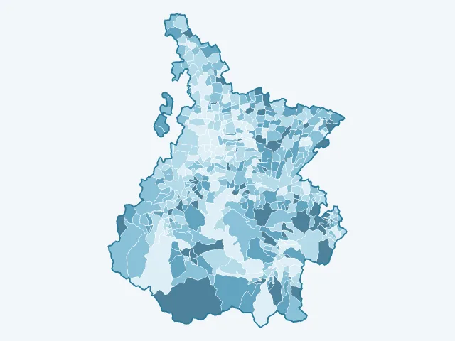 Carte du vote Jean Lassalle dans les Hautes-Pyrénées (65)