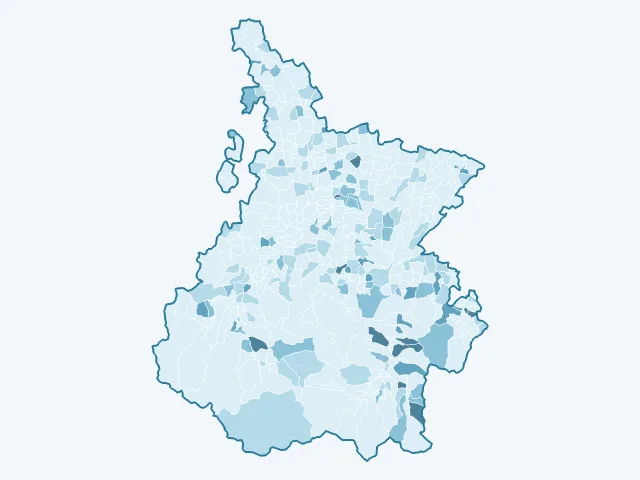 Carte du vote Philippe Poutou dans les Hautes-Pyrénées (65)