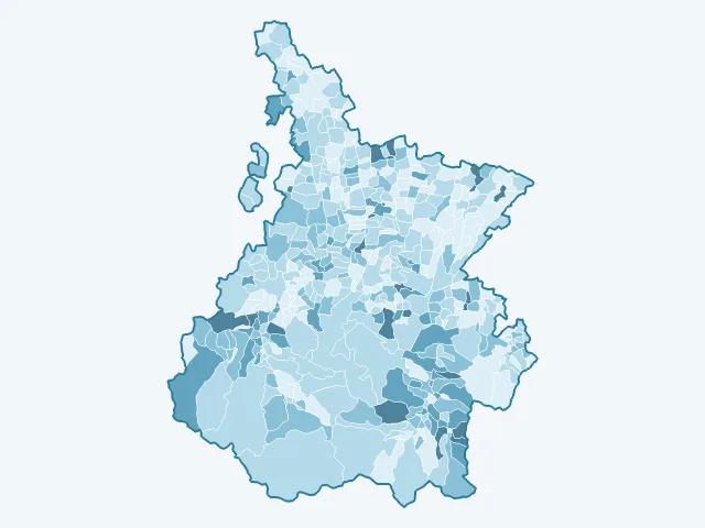 Carte du vote Yannick Jadot dans les Hautes-Pyrénées (65)