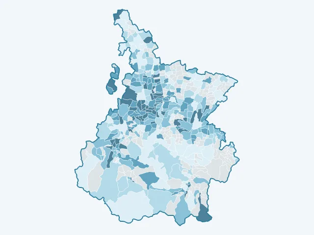Carte du revenu moyen dans les Hautes-Pyrénées (65)