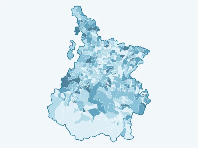 Carte du taux de chômage dans les Hautes-Pyrénées (65)