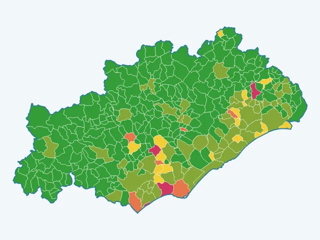 Carte des cambriolages dans l'Hérault (34)