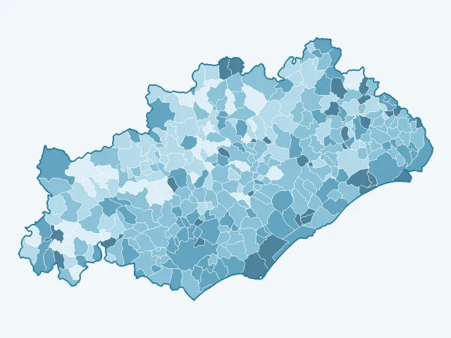 Carte du vote Éric Zemmour dans l'Hérault (34)