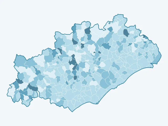 Carte du vote Nicolas Dupont-Aignan dans l'Hérault (34)