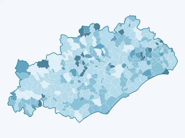 Carte du vote Valérie Pécresse dans l'Hérault (34)