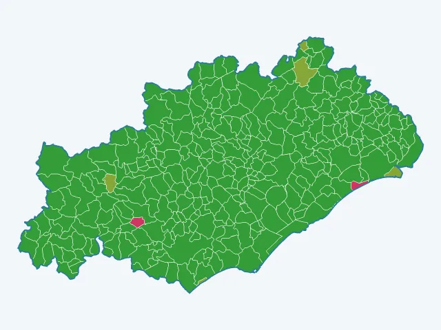 Carte des infractions liées aux stupéfiants dans l'Hérault (34)