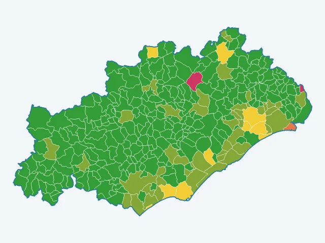 Carte des vols et dégradations dans l'Hérault (34)