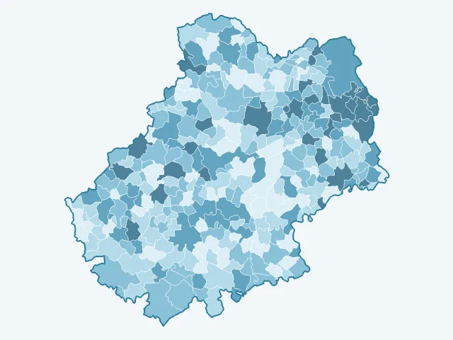 Carte des logements vacants dans le Lot (46)
