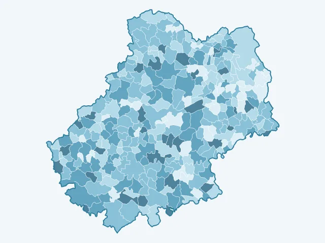 Carte du vote Éric Zemmour dans le Lot (46)