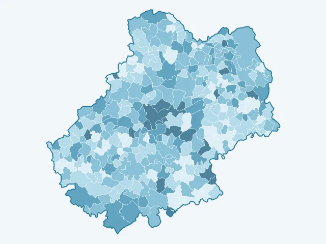 Carte du vote Valérie Pécresse dans le Lot (46)
