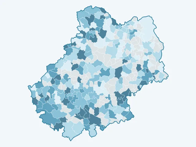 Carte des prix de l'immobilier dans le Lot (46)