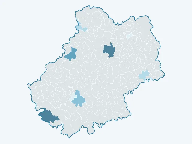 Carte du rendement locatif dans le Lot (46)