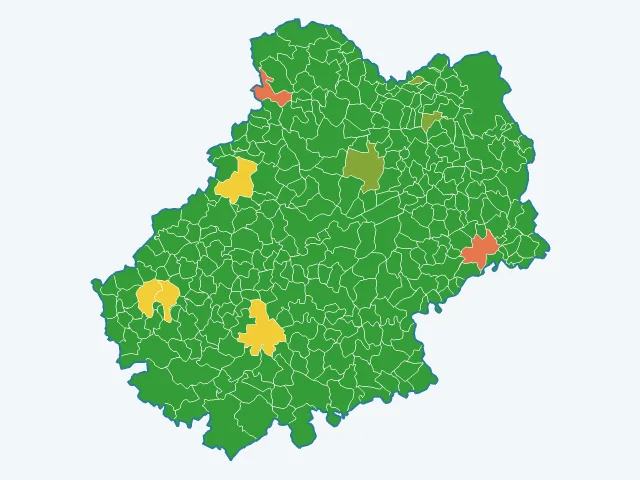Carte de l'indice de tranquillité dans le Lot (46)