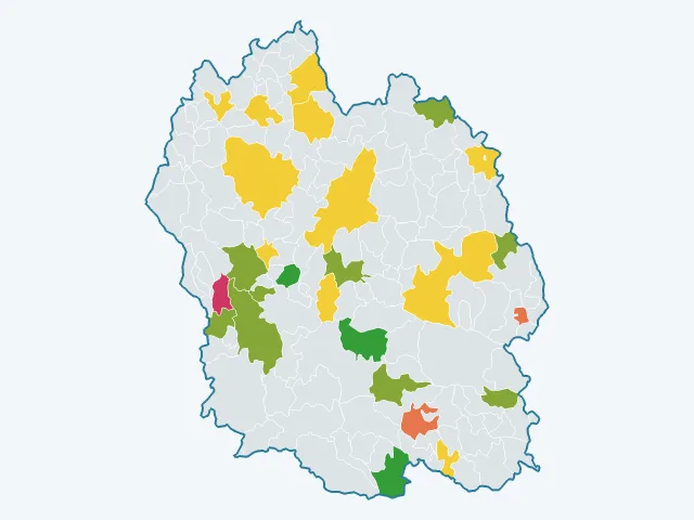 Carte de la satisfaction des habitants dans la Lozère (48)