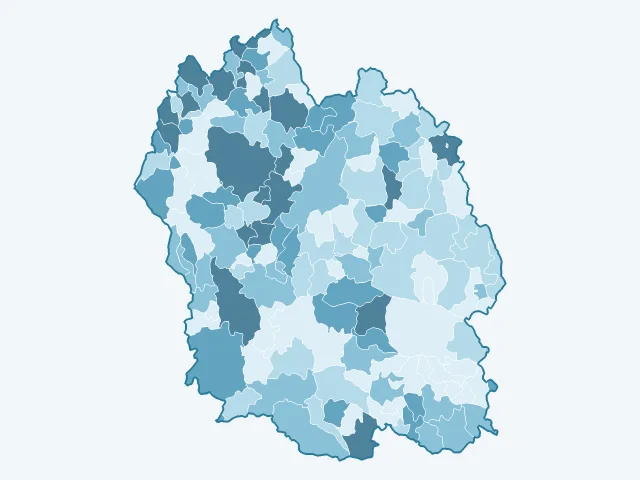 Carte des logements vacants dans la Lozère (48)