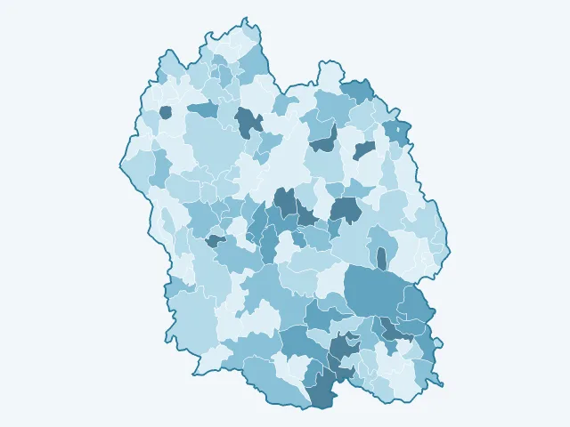 Carte du vote Anne Hidalgo dans la Lozère (48)