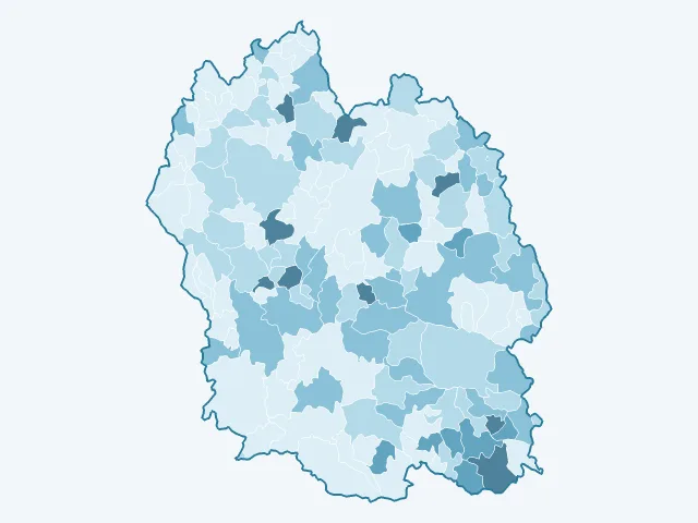Carte du vote Philippe Poutou dans la Lozère (48)