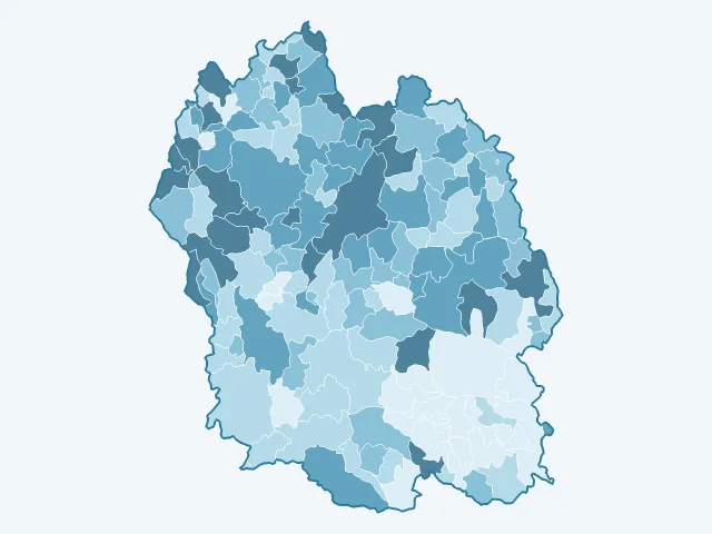 Carte du vote Valérie Pécresse dans la Lozère (48)