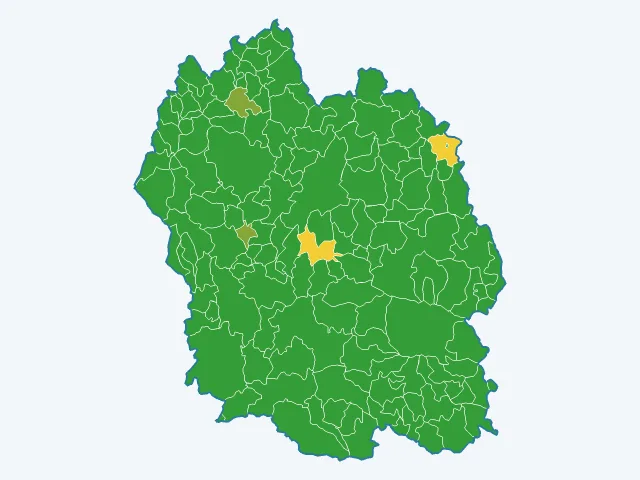 Carte de l'indice de tranquillité dans la Lozère (48)
