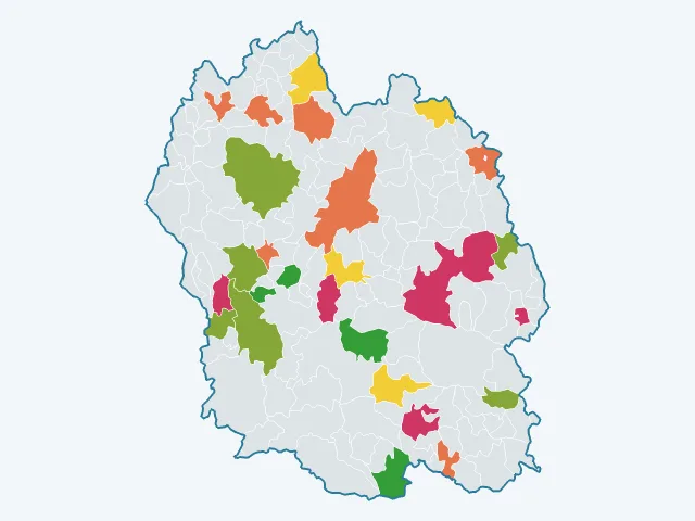 Carte de la vie pratique dans la Lozère (48)