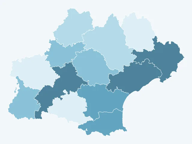 Carte des prix de l'immobilier en Occitanie