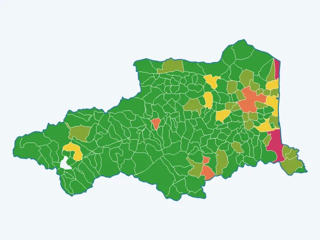 Carte des agressions physiques et sexuelles dans les Pyrénées-Orientales (66)