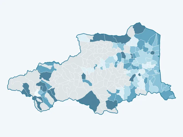 Carte de l'évolution des prix immobiliers dans les Pyrénées-Orientales (66)