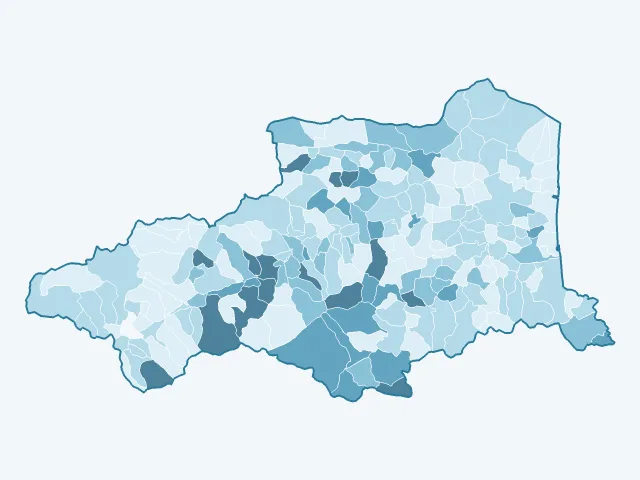 Carte du vote Fabien Roussel dans les Pyrénées-Orientales (66)