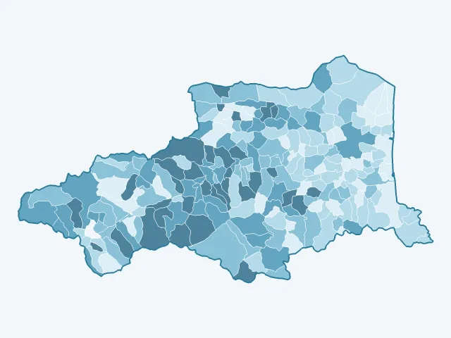 Carte du vote Jean-Luc Mélenchon dans les Pyrénées-Orientales (66)