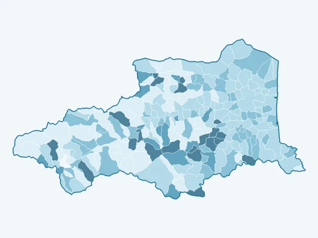 Carte du vote Nicolas Dupont-Aignan dans les Pyrénées-Orientales (66)