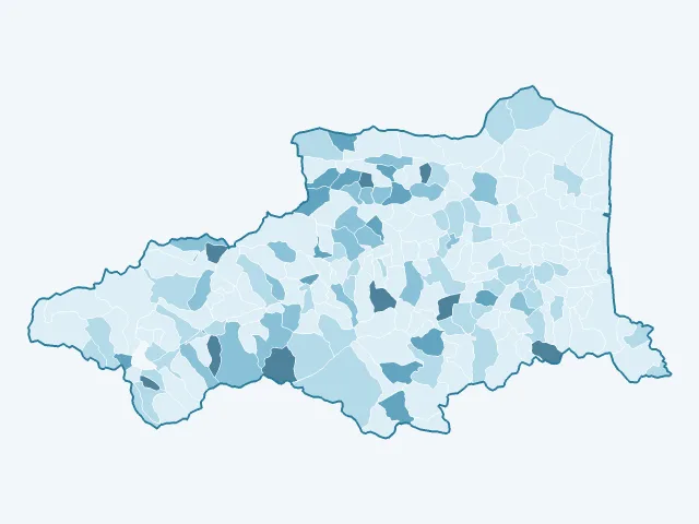 Carte du vote Philippe Poutou dans les Pyrénées-Orientales (66)